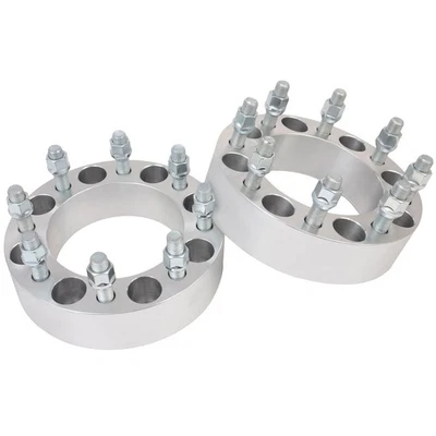 2Pc 2" 8x6.5 Wheel Spacers 14x1.5 Studs For Chevrolet Suburban 2500 Express 3500 Foto 1 de 4