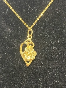 18K Yellow Gold Maty French Pendant & Rope Chain Necklace - With Papers & Box - Bild 1 von 10