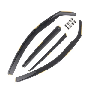 In-Channel Wind Deflectors for BMW 1 Series F20 2011-2019 Black Tinted 4pcs - Picture 1 of 12