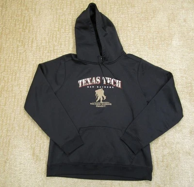 Texas Tech Red Raiders Hoodie Women Medium Black NCAA Wounded Warrior Project - Image 1 of 4