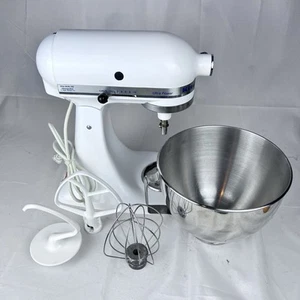 KitchenAid Ultra Power Stand Mixer KSM90 KSM90WH 300W + Bowl & 3 Attachments - Picture 1 of 16