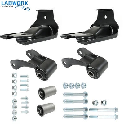 Juego de grilletes y soporte de suspensión de resorte de hoja para camioneta Chevy GMC 722-006 Foto 1 de 4