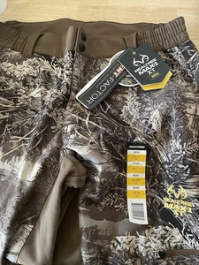Realtree Softshell Scent Control Pants Men's L Water Resistant Camo Hunting NWT - Picture 1 of 2