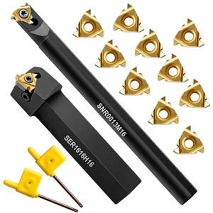 Metal Lathe Cutting Tools - 1/2" and 5/8" Threading Tool Holder Boring Bars w - Picture 1 of 7