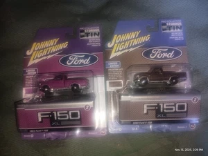 NEW 2025 JOHNNY LIGHTNING STORAGE TIN VERSION A & B 1993 FORD F-150   LOT 2 - Picture 1 of 5