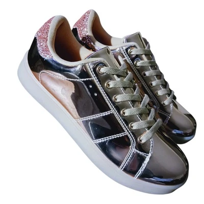 Zapatillas Mujer WILD DIVA Metálicas Oro Rosa - Talla 9 Foto 1 de 4