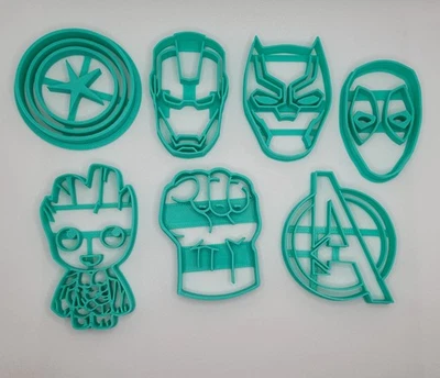 Ausstecher Marvel Förmchen Avengers Superheld Spiderman Ironman Fantastic Four - Bild 1 von 2