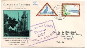 Netherlands Antilles 1955 Caribbean Commission set on cachet FDC Scott 233-234 - Picture 1 of 2
