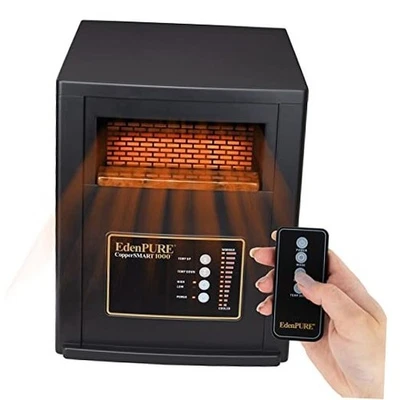  Calentador de espacio eléctrico CopperSMART - Listado ETL, 1000 a 1500 vatios portátil  Foto 1 de 4