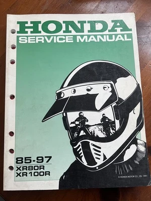 Libro manual de reparación de taller de servicio Honda 1985-1997 XR80 XR100 XR 80 100 61GN112 Foto 1 de 4