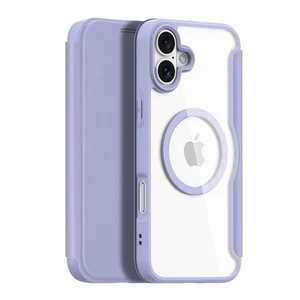 Etui Dux Ducis Skin X Pro na iPhone 16 z MagSafe i klapką - fioletowe - Zdjęcie 1 z 12