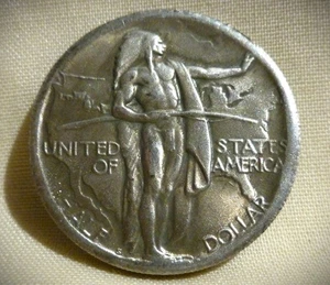 1926-S 50C COMMEMORATIVE OREGON TRAIL HALF DOLLAR SILVER COIN - Picture 1 of 2