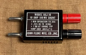 Fluke Model 80J-10, Top Zustand 10 Ampere, 100 MV Shunt, 1 Min Betrieb bis 20A - Bild 1 von 8