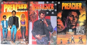 Preacher Graphic Novel Books 1-3 Gone To Texas/Until The End Of The DC Vertigo - Picture 1 of 1