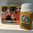 Boîte à lunch vintage 1979 Mork & Mindy en métal et émission de télévision thermos images primordiales