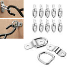 10Pcs Silver D Shape Tie Down Anchors Ring For Car Truck Trailers Rv Boats Power