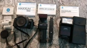 Minolta Maxxum 9000 SLR 35mm Film Camera With 24-70mm Tamron Auto Focus Lens - Picture 1 of 14