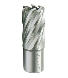 HSS Annular Cutter 13/16" Diameter x 1" Depth of Cut with 3/4" Weldon Shank - Picture 1 of 8