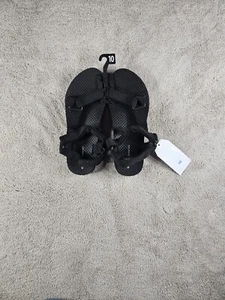 Time And Tru Women's Nature Sandals Size 10 Black Cushion Sole New With Tags - Picture 1 of 10