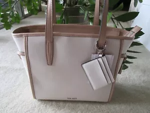 Nine West Kyler Style Large Tote White Multi With Removable Credit Card Holder - Picture 1 of 8