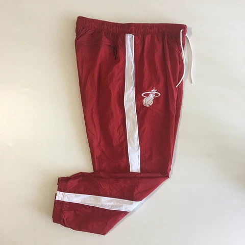 Nike Men’s Miami Heat NBA Basketball Tracksuit Pockets Lined Red Pants Sz 2XL Cover
