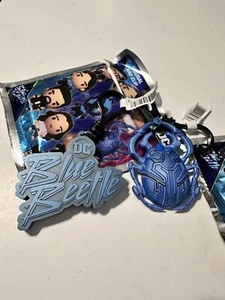 DC Blue Beetle Movie Figural Bag Clip Series Keychain Exclusive A & B Lot of 2 - Picture 1 of 5