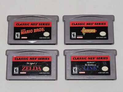 Nintendo Game Boy Advance Classic NES Series Lot Mario Castlevania Zelda Link II - Image 1 of 4