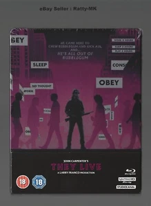 JOHN CARPENTER'S THEY LIVE - (UK) 4K UHD + BLU RAY STEELBOOK - NEW & SEALED - Picture 1 of 6