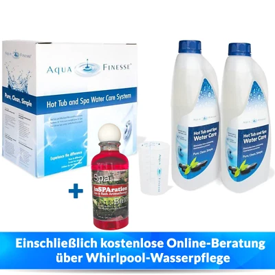 AquaFinesse Whirlpool Pflegeset – Wasserpflege Set für Whirlpool & Spa