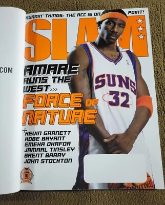 Revista SLAM edición #85 cubierta Amare marzo 2005 con póster de Kevin Garnett NBA Foto 1 de 4