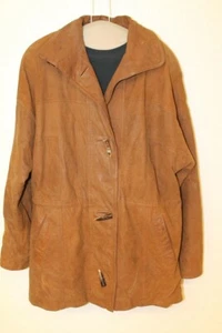 GIACCA UOMO BRAETAN VINTAGE PELLE MARRONE CARAMELLO TAGLIA M - Foto 1 di 1