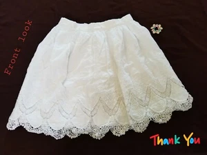 GAP KIDS Girls white floral Layered skirt size 10 - Picture 1 of 7