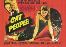 BREYGENT CLASSIC VINTAGE SCI FI HORROR POSTER 2010 TRADING CARD CAT PEOPLE A