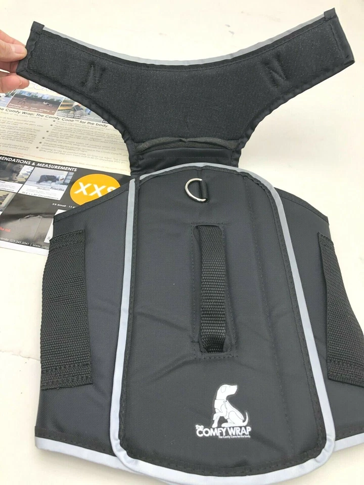 The Comfy Wrap by All Four Paws Xx-small Black CW XXS