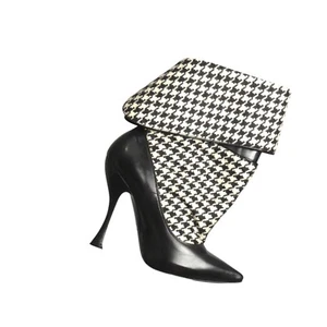 ALEXANDER MCQUEEN- 2009 Wool & Leather Boots, Size 37 - Picture 1 of 6