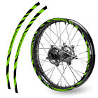 Green W02b Mx Bikes Strips Rim Sticker For Kawasaki Klx 230 /R 2020-2021