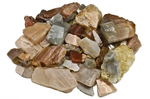 3 Pfund Großhandel Mondstein Rough Stones - Asst Größen - Trommeln Becher Felsen - Bild 1 von 1