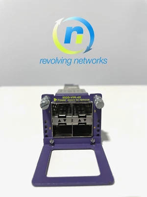 Extreme 5520-VIM-4X 10GBE SFP Expansion Module 4 Port - 1 Year Warranty - Image 1 of 2