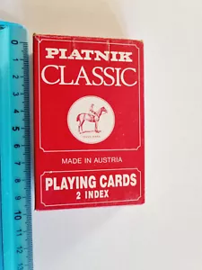 Cards For Game Piatnik Classic Poker Bridge Vintage Original Playing Cards - New - Picture 1 of 4