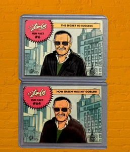 Stan Lee Box Fun Fact Trading Cards - Set of 2 - #'s 6, 64 - Pow! Entertainment - Picture 1 of 2