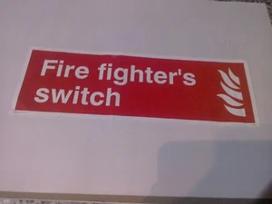 Interruptor de fuego Sign Fire - pegatina exterior impermeable vinilo autoadhesiva - Imagen 1 de 2