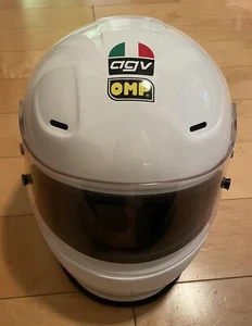 Vintage Omp Agv Italy Racing Helmet Snell SA2000 Size L - Picture 1 of 22