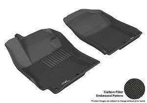 3D MAXpider for 2012-2017 Hyundai Accent Kagu 1st Row Floormat - Black - aceL1HY - Image 1 of 1