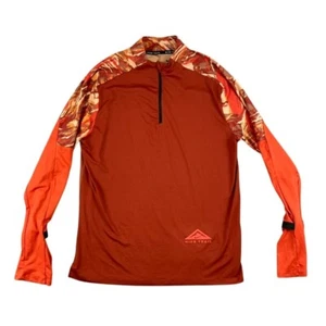 Nike Shirt Herren M orange Dri-FIT Trail 1/4 Reißverschluss Pullover Laufen DM4649-832 EUC - Bild 1 von 10