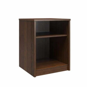 NEW - Ameriwood Home End Side Table, Cherry Finish, Two Shelves - Picture 1 of 8