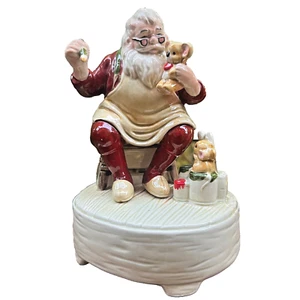 Otagiri Santa Claus Juguete Taller Caja de Música ALEGRÍA AL MUNDO Japón - Imagen 1 de 13