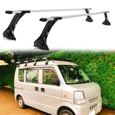 Barras transversales de techo para furgoneta Nissan NV 2500 3500 63" barras transversales carga kayak bicicleta Foto 1 de 4