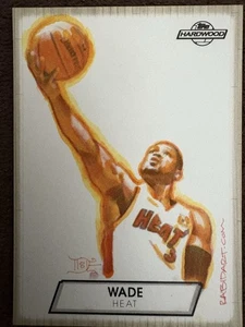 08/09 Topps Hardwood Dwyane Wade Sketch Card Miami Heat #3 Rare 1/1 - Picture 1 of 2