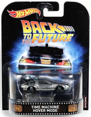 Hot Wheels Back to The Future Time Machine Hover Mode Retro Entertainment DWJ76 - Image 1 of 4