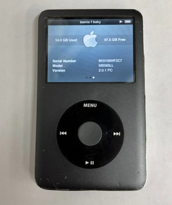 Apple iPod Classic 120GB MP3 Music Player MB565LL FULLY FUNCTIONAL  - image 1 of 4